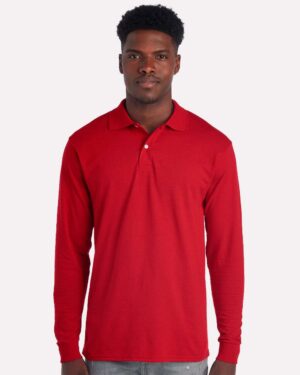 JERZEES Men's Dri-Power® Long Sleeve Polo - Image 7