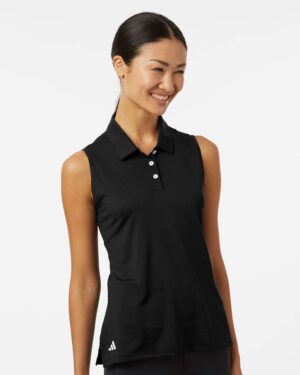 Adidas Women's Ottoman Sleeveless Polo - Image 4