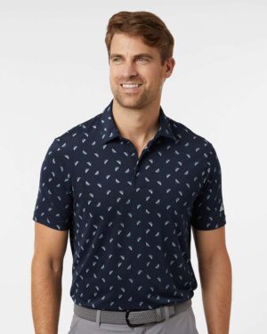 Adidas Men's Ultimate365 Mesh Print Polo - Image 4
