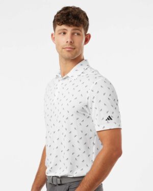 Adidas Men's Ultimate365 Mesh Print Polo - Image 11