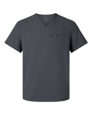 Jaanuu Men's Platt 3-Pocket Scrub V-Neck Top - Image 7