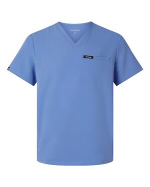 Jaanuu Men's Platt 3-Pocket Scrub V-Neck Top - Image 13
