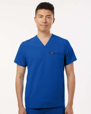 Jaanuu Men's Platt 3-Pocket Scrub V-Neck Top - Image 28