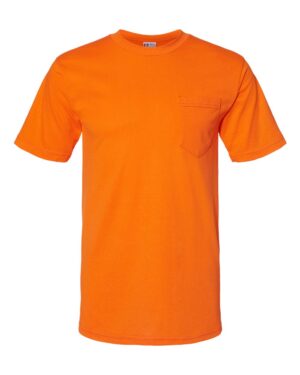Bayside Unisex USA-Made 50/50 Pocket T-Shirt - Image 4