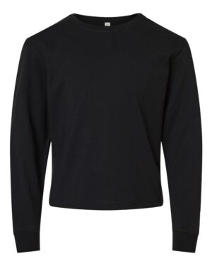 BELLA + CANVAS Youth 6oz. Heavyweight Long Sleeve Tee - Image 7