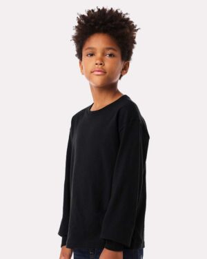 BELLA + CANVAS Youth 6oz. Heavyweight Long Sleeve Tee - Image 11