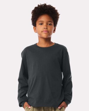 BELLA + CANVAS Youth 6oz. Heavyweight Long Sleeve Tee - Image 16