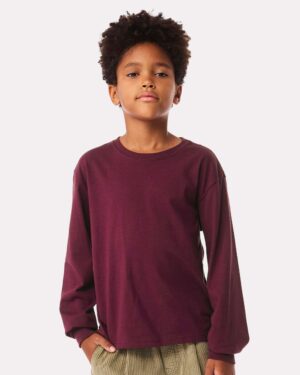 BELLA + CANVAS Youth 6oz. Heavyweight Long Sleeve Tee - Image 28