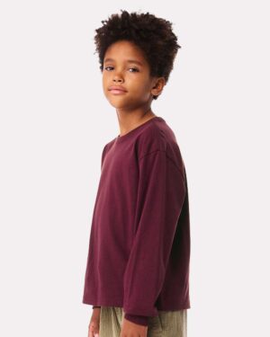 BELLA + CANVAS Youth 6oz. Heavyweight Long Sleeve Tee - Image 29