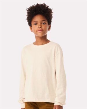 BELLA + CANVAS Youth 6oz. Heavyweight Long Sleeve Tee - Image 34