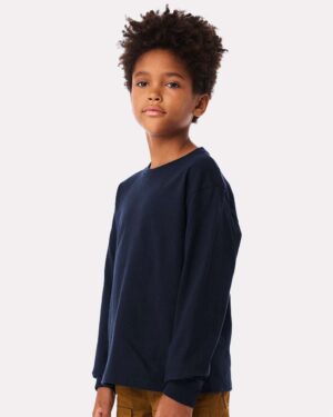 BELLA + CANVAS Youth 6oz. Heavyweight Long Sleeve Tee - Image 41
