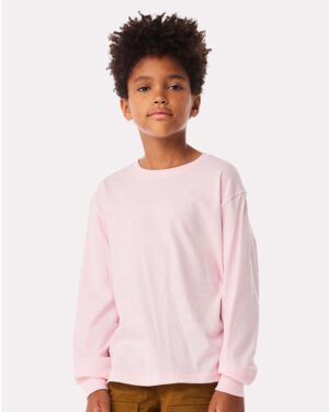 BELLA + CANVAS Youth 6oz. Heavyweight Long Sleeve Tee - Image 46