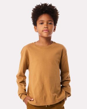 BELLA + CANVAS Youth 6oz. Heavyweight Long Sleeve Tee - Image 52