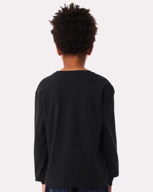 BELLA + CANVAS Youth 6oz. Heavyweight Long Sleeve Tee - Image 60