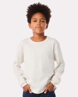 BELLA + CANVAS Youth 6oz. Heavyweight Long Sleeve Tee - Image 64