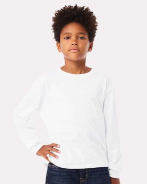 BELLA + CANVAS Youth 6oz. Heavyweight Long Sleeve Tee - Image 70