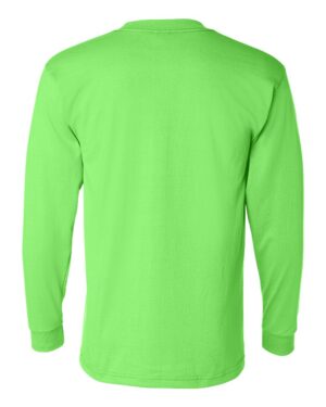 Bayside Unisex USA-Made 50/50 Long Sleeve Pocket T-Shirt - Image 3