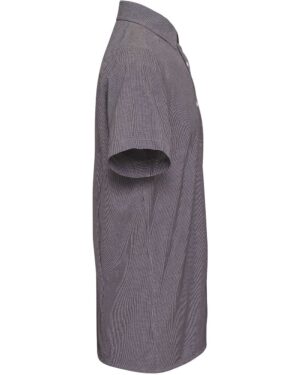 Artisan Collection by Reprime Men's Microcheck Gingham Cotton Shirt - Image 3