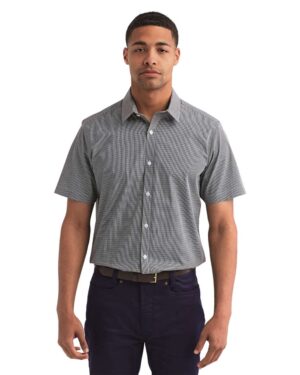 Artisan Collection by Reprime Men's Microcheck Gingham Cotton Shirt - Image 4