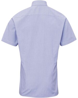 Artisan Collection by Reprime Men's Microcheck Gingham Cotton Shirt - Image 8