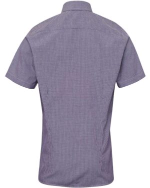 Artisan Collection by Reprime Men's Microcheck Gingham Cotton Shirt - Image 14