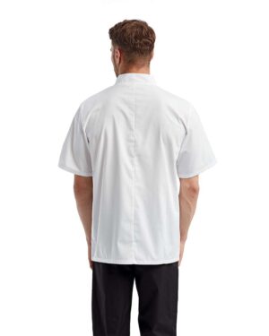 Artisan Collection by Reprime Unisex Short Sleeve Recycled Chef Coat - Image 6