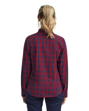 Artisan Collection by Reprime Women's Mulligan Check Cotton Dress Shirt - Image 12