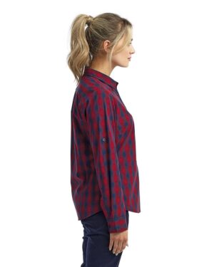 Artisan Collection by Reprime Women's Mulligan Check Cotton Dress Shirt - Image 11