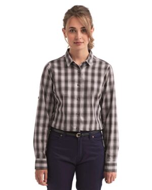 Artisan Collection by Reprime Women's Mulligan Check Cotton Dress Shirt - Image 16