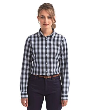 Artisan Collection by Reprime Women's Mulligan Check Cotton Dress Shirt - Image 22
