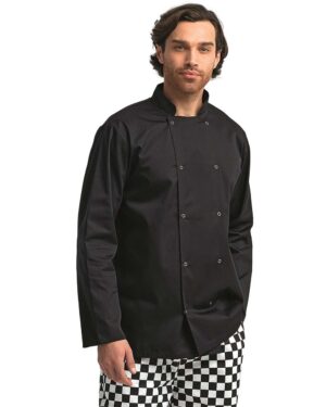 Artisan Collection by Reprime Unisex Ten Studded Front Chef Coat - Image 4