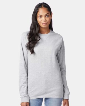 Hanes Authentic Long Sleeve T-Shirt - Image 4