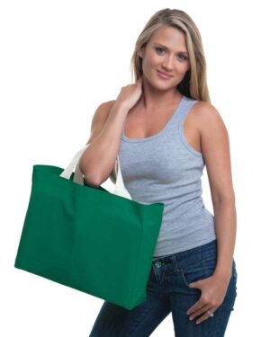 Bayside USA-Made Canvas Medium Gusset Tote Bag - Image 5