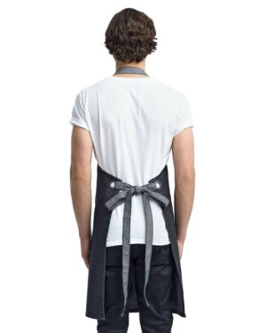 Artisan Collection by Reprime Domain Contrast Denim Bib Apron - Image 4