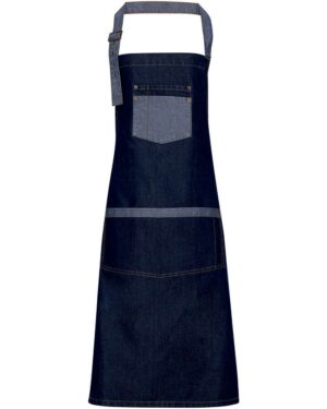 Artisan Collection by Reprime Domain Contrast Denim Bib Apron - Image 5