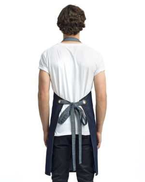 Artisan Collection by Reprime Domain Contrast Denim Bib Apron - Image 8