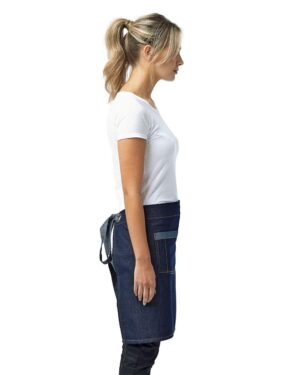Artisan Collection by Reprime Domain Contrast Denim Waist Apron - Image 7