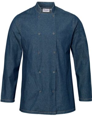 Artisan Collection by Reprime Unisex Denim Chef's Jacket - Image 7