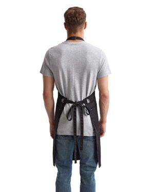 Artisan Collection by Reprime Barley Contrast Stitch Recycled Bib Apron - Image 3