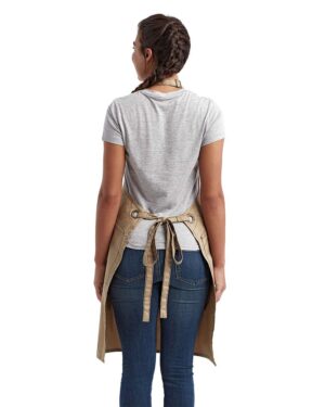 Artisan Collection by Reprime Barley Contrast Stitch Recycled Bib Apron - Image 6