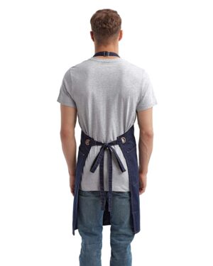 Artisan Collection by Reprime Barley Contrast Stitch Recycled Bib Apron - Image 9