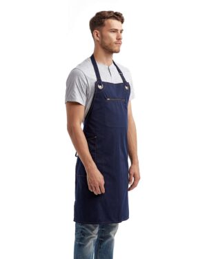 Artisan Collection by Reprime Barley Contrast Stitch Recycled Bib Apron - Image 8