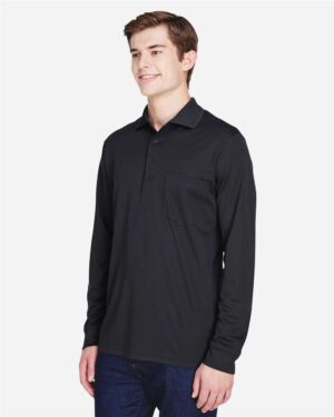 CORE365 Men's Pinnacle Performance Long Sleeve Piqué Polo with Pocket - Image 4