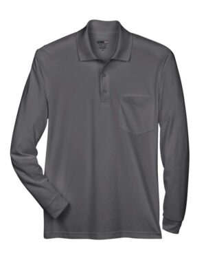 CORE365 Men's Pinnacle Performance Long Sleeve Piqué Polo with Pocket - Image 6
