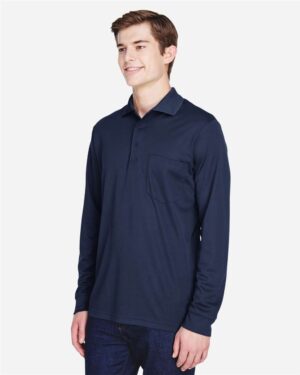 CORE365 Men's Pinnacle Performance Long Sleeve Piqué Polo with Pocket - Image 14