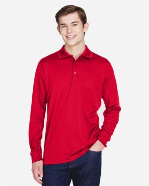 CORE365 Men's Pinnacle Performance Long Sleeve Piqué Polo with Pocket - Image 18