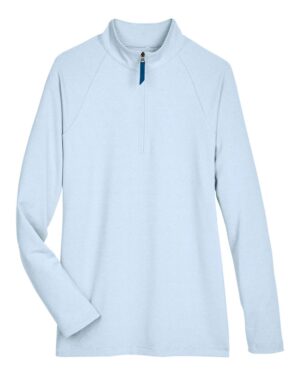 Devon & Jones Women's CrownLux Performance® Clubhouse Micro-Stripe Quarter-Zip Pullover - Image 16