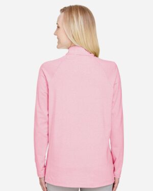 Devon & Jones Women's CrownLux Performance® Clubhouse Micro-Stripe Quarter-Zip Pullover - Image 25