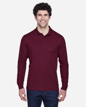 CORE365 Men's Pinnacle Performance Long Sleeve Piqué Polo - Image 8