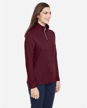 CORE365 Women's Fusion ChromaSoft™ Pique Quarter-Zip Pullover - Image 11